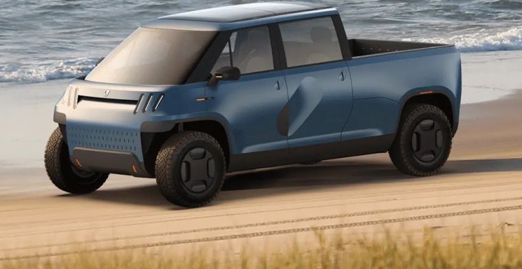 Deze kleine elektrische pick-uptruck is voor 'avonturiers die in de stad wonen'