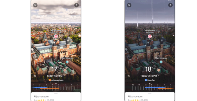 Amsterdam heeft op Google Maps nu een nieuwe 3D-weergave
