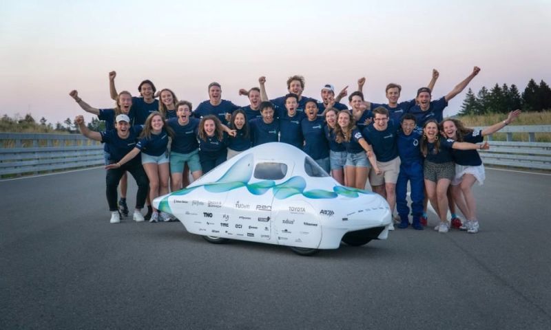 Neuer Weltrekord für das Wasserstoffauto der TU Delft: 2489 km mit 1 Kilo Wasserstoff