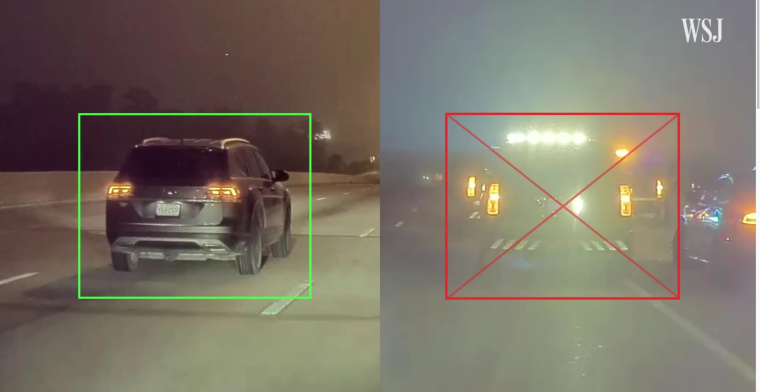 Deze beelden tonen waarom een Tesla met Autopilot op een politieauto botste