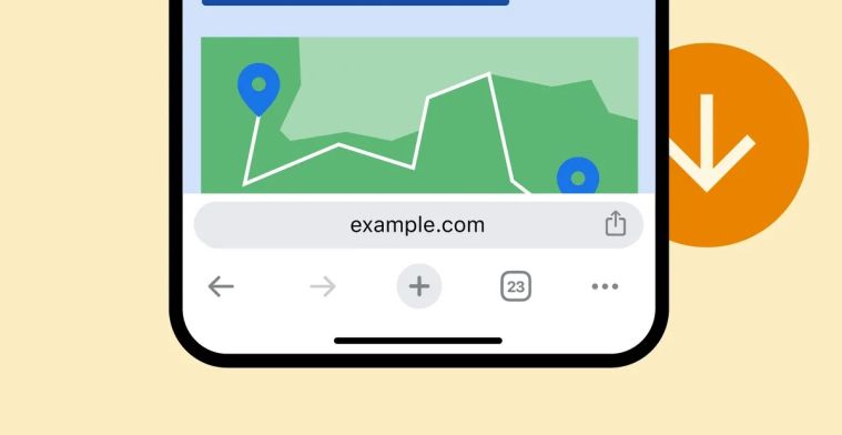 Chrome op iOS gaat design Safari achterna