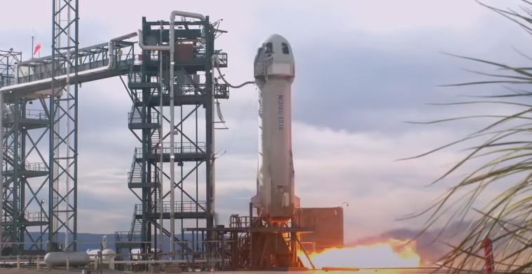 Raket van Jeff Bezos nu wél veilig geland maar achterstand op SpaceX blijft groot