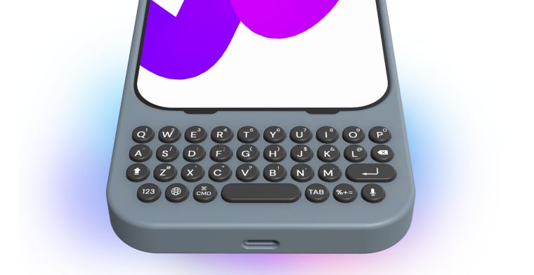 Dit iPhone-hoesje laat je typen zoals op je oude BlackBerry