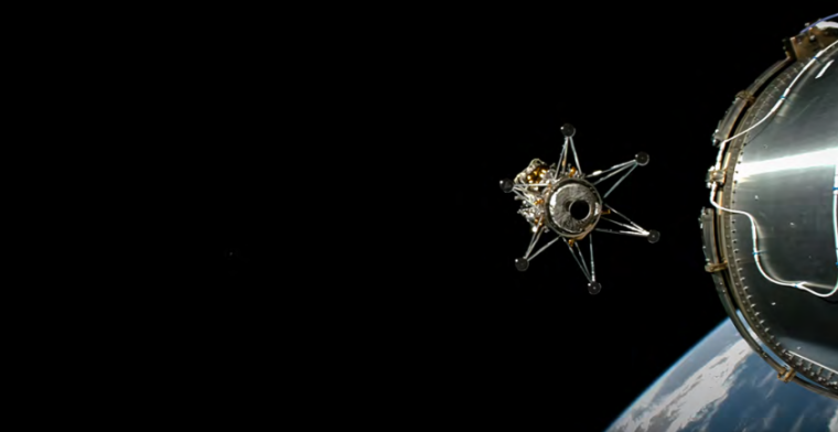 Maanlanding Odysseus toch niet helemaal gelukt: ruimtevaartuig ligt op zijn zijkant