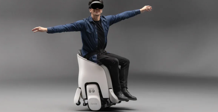Honda vindt VR-bril en rijdende stoel een gouden combi: 'Hele nieuwe ervaring'