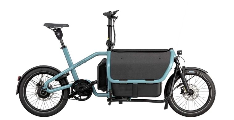 Deze compacte elektrische bakfiets is de eerste van een bekend e-bike-merk
